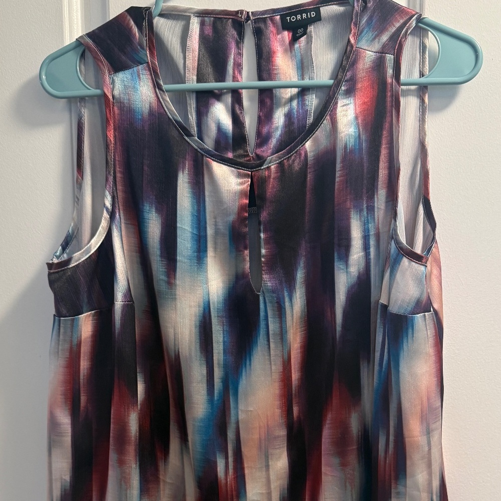 TORRID Tie Dye Tank Top, Size 00, Great Condition!